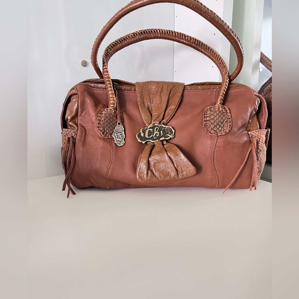 Chi Brown Shoulder Bag By:Carlos Falchi Vintage!